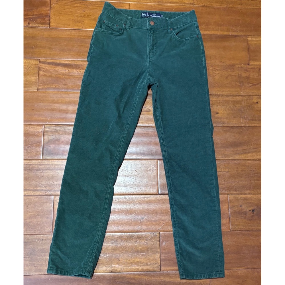 Boden Green Corduroy Pants |‎ Dark Academia Preppy Slim Straight| Size 6